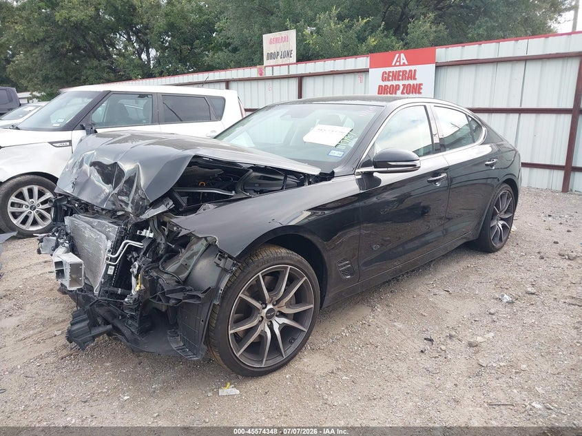 2026 Genesis G70 VIN KMTG14SC2TU174547 IAAI salvage auction — FRONT END, Salvage Title, sold $1,800 on 2026-07-16 (photo 2)