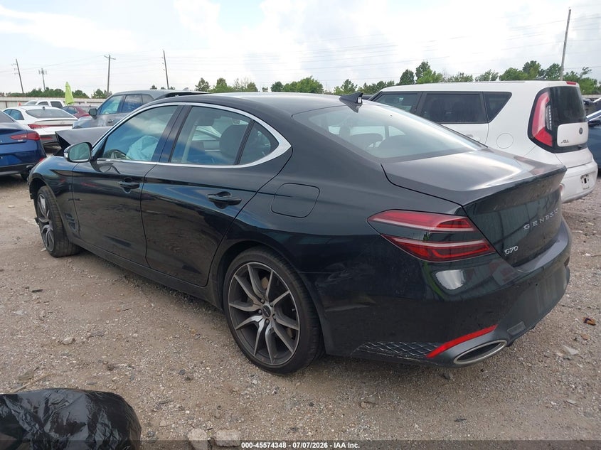 2026 Genesis G70 VIN KMTG14SC2TU174547 IAAI salvage auction — FRONT END, Salvage Title, sold $1,800 on 2026-07-16 (photo 3)