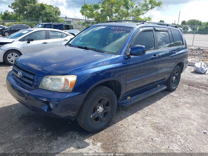 2006 Toyota Highlander VIN JTEGD21A260134552 IAAI salvage auction — FRONT END, Clear (Florida), sold $725 on 2026-07-30 (photo 2)