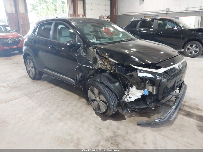 2019 Hyundai Kona VIN KM8K33AG1KU040317 IAAI salvage auction — RIGHT FRONT, Mv-907A (New York), sold $1,100 on 2026-07-23 (photo 1)