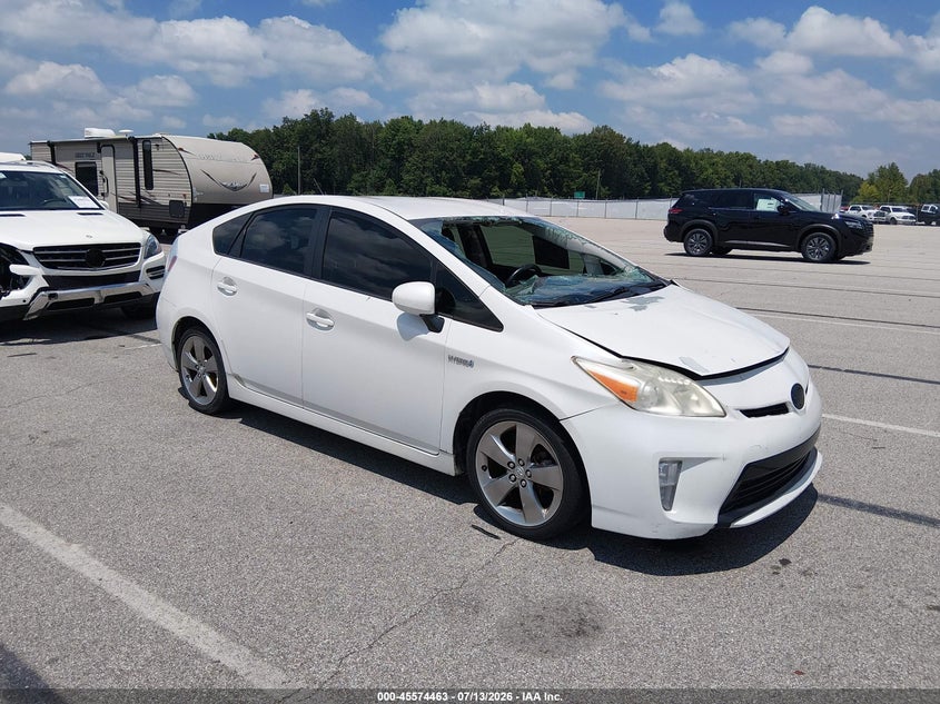 2013 Toyota Prius VIN JTDKN3DU7D5591140 IAAI salvage auction — NORMAL WEAR, Clear (Indiana), sold $775 on 2026-07-23 (photo 1)