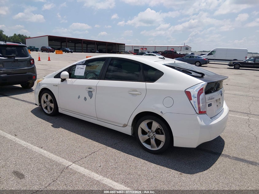 2013 Toyota Prius VIN JTDKN3DU7D5591140 IAAI salvage auction — NORMAL WEAR, Clear (Indiana), sold $775 on 2026-07-23 (photo 3)