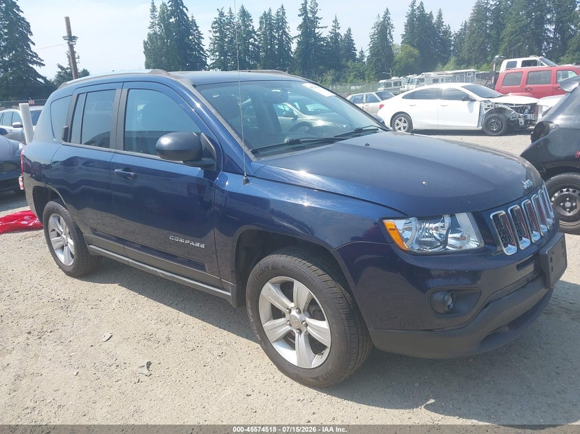 2012 Jeep Compass VIN 1C4NJDEBXCD676618 IAAI salvage auction — NORMAL WEAR, Clear (Washington), sold $700 on 2026-08-01 (photo 1)