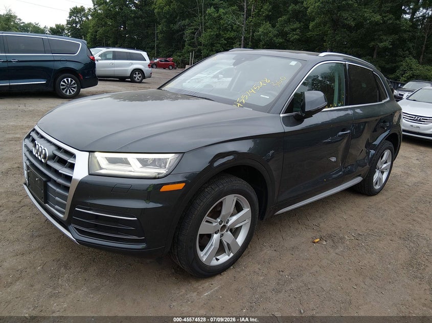 2019 Audi Q5 VIN WA1BNAFY8K2122877 IAAI salvage auction — LEFT SIDE, Wait Title, sold $8,625 on 2026-08-26 (photo 2)