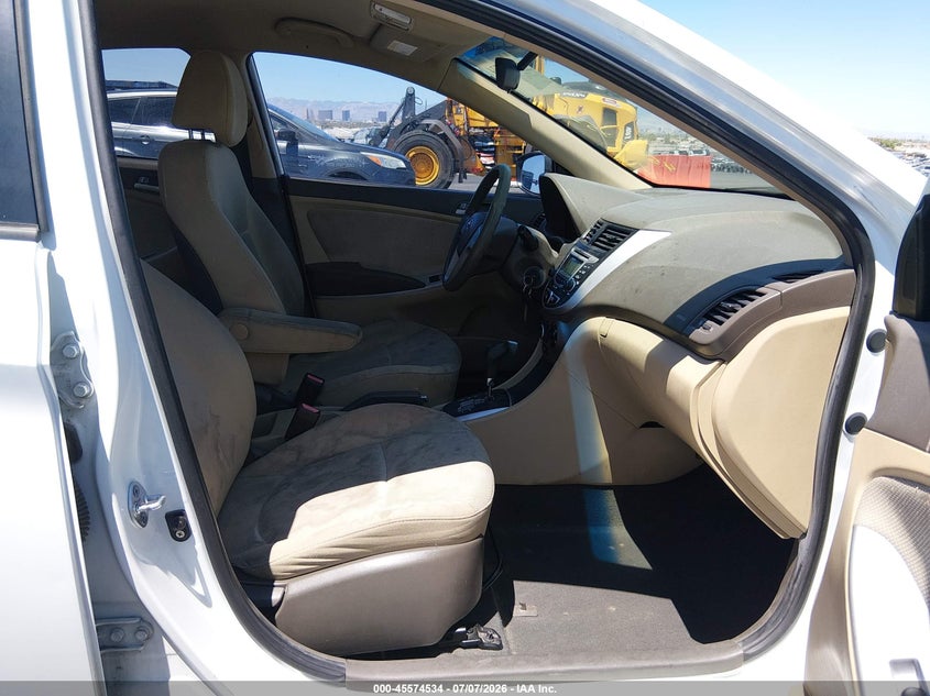 2012 Hyundai Accent VIN KMHCT4AE3CU047358 IAAI salvage auction — NORMAL WEAR, Clear (Nevada), sold $500 on 2026-07-24 (photo 5)