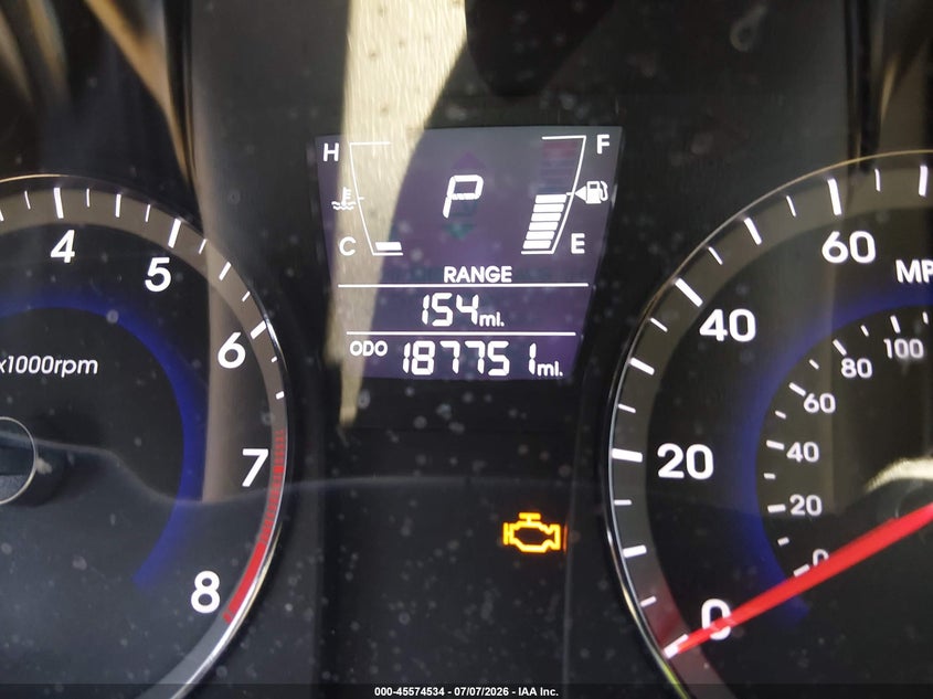 2012 Hyundai Accent VIN KMHCT4AE3CU047358 IAAI salvage auction — NORMAL WEAR, Clear (Nevada), sold $500 on 2026-07-24 (photo 7)