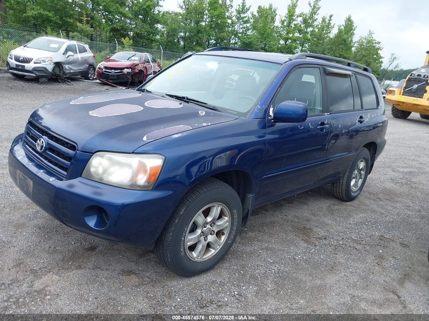 2004 Toyota Highlander VIN JTEDP21A040005281 IAAI salvage auction — NORMAL WEAR, Clear (Maryland), sold $1,050 on 2026-07-29 (photo 2)