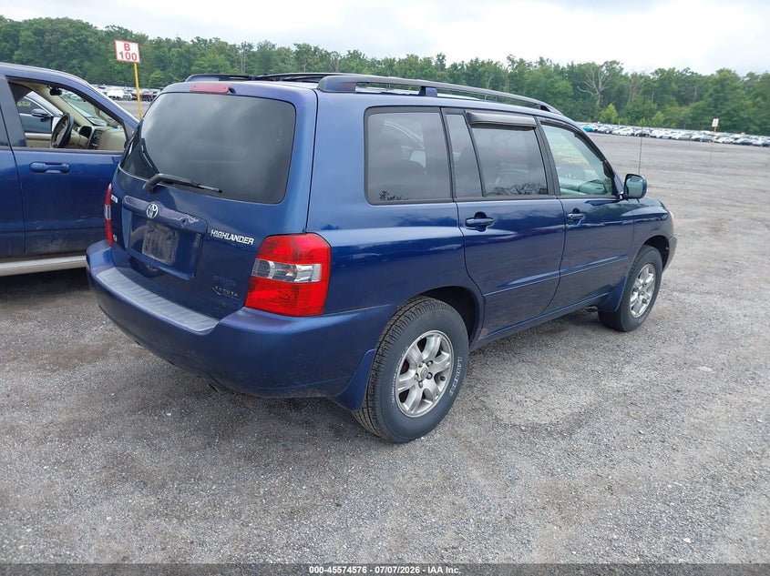 2004 Toyota Highlander VIN JTEDP21A040005281 IAAI salvage auction — NORMAL WEAR, Clear (Maryland), sold $1,050 on 2026-07-29 (photo 4)