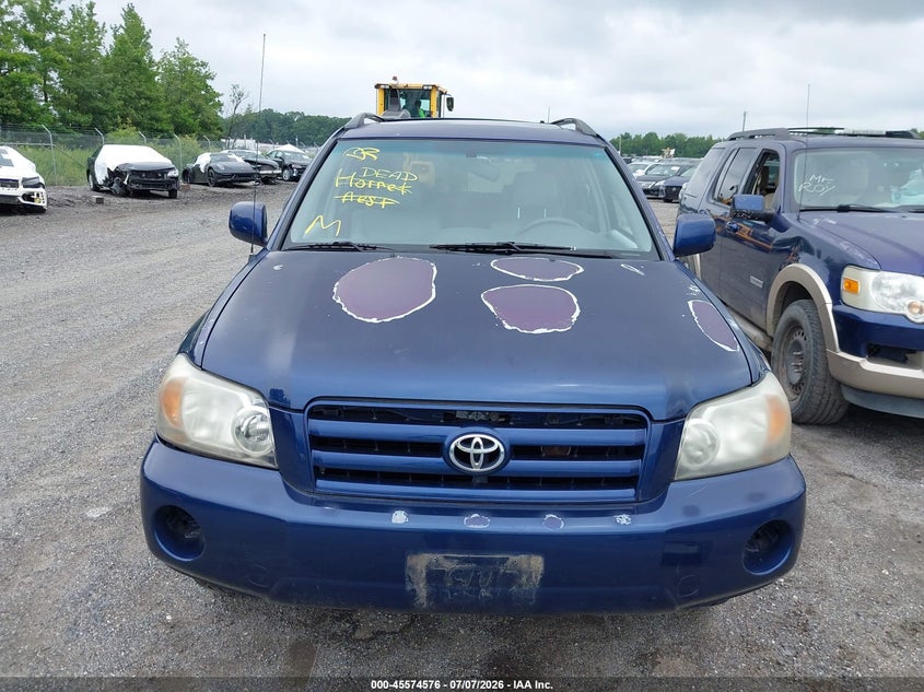 2004 Toyota Highlander VIN JTEDP21A040005281 IAAI salvage auction — NORMAL WEAR, Clear (Maryland), sold $1,050 on 2026-07-29 (photo 6)