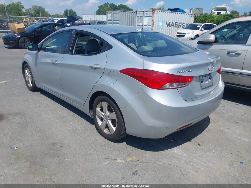 2013 Hyundai Elantra VIN 5NPDH4AE6DH332206 IAAI salvage auction — VANDALISM, Salvage (North Carolina), sold $1,500 on 2026-07-26 (photo 3)