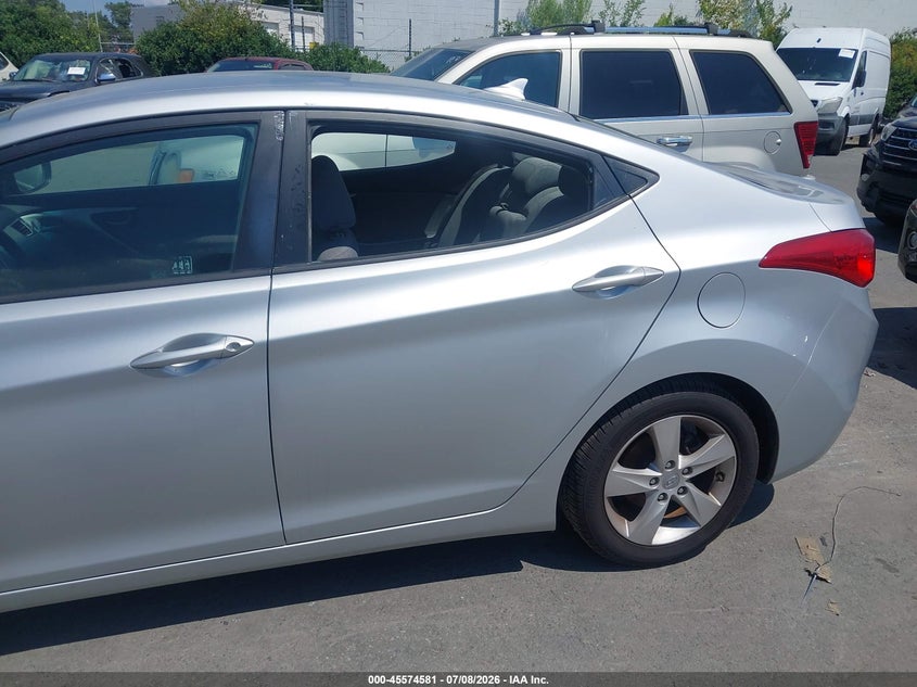 2013 Hyundai Elantra VIN 5NPDH4AE6DH332206 IAAI salvage auction — VANDALISM, Salvage (North Carolina), sold $1,500 on 2026-07-26 (photo 6)