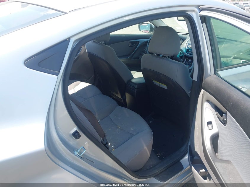 2013 Hyundai Elantra VIN 5NPDH4AE6DH332206 IAAI salvage auction — VANDALISM, Salvage (North Carolina), sold $1,500 on 2026-07-26 (photo 8)
