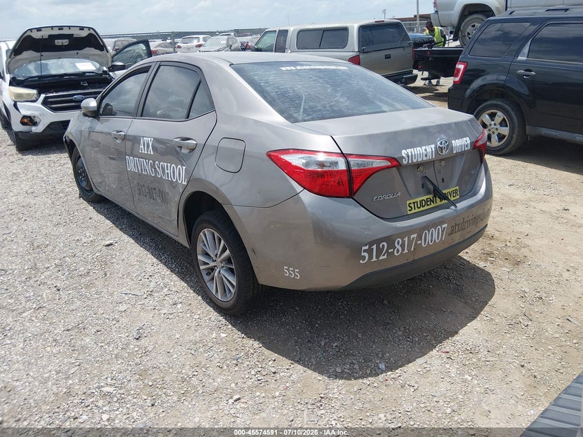 2015 Toyota Corolla VIN 5YFBURHE3FP208809 IAAI salvage auction — FRONT END, Salvage (Texas), sold $975 on 2026-07-28 (photo 3)