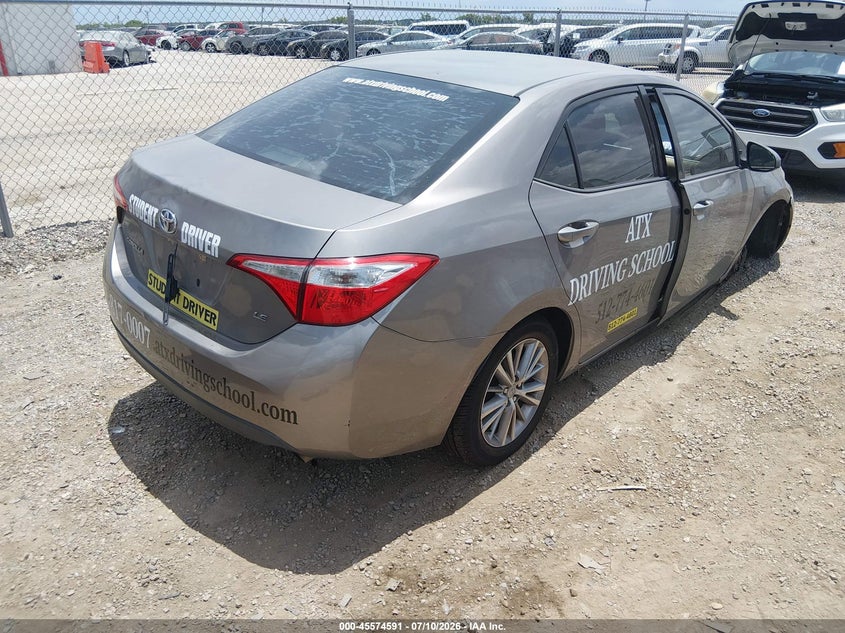2015 Toyota Corolla VIN 5YFBURHE3FP208809 IAAI salvage auction — FRONT END, Salvage (Texas), sold $975 on 2026-07-28 (photo 4)
