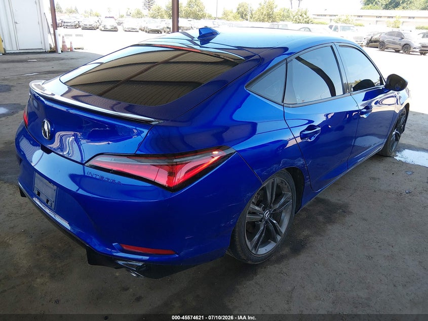 2023 Acura Integra VIN 19UDE4H3XPA021145 IAAI salvage auction — REAR END, Salvage Title, sold $8,500 on 2026-08-29 (photo 4)