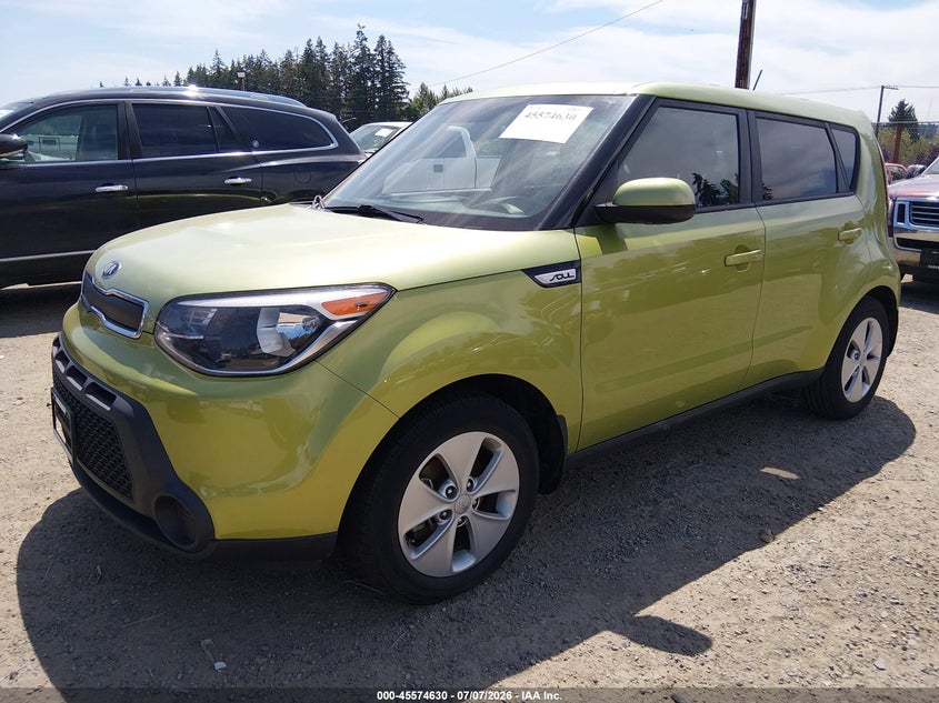 2016 Kia Soul VIN KNDJN2A26G7847172 IAAI salvage auction — NORMAL WEAR, Clear (Washington), sold $750 on 2026-07-29 (photo 2)