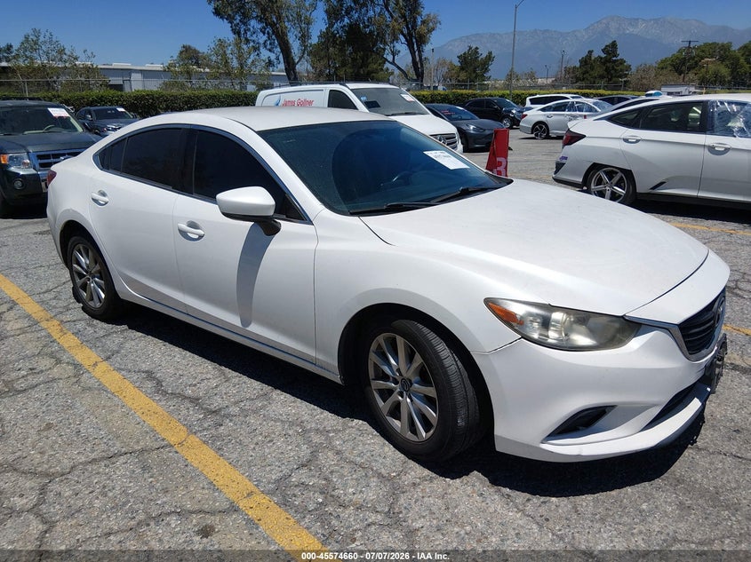 2017 Mazda 6 VIN JM1GL1U54H1139426 IAAI salvage auction — LEFT FRONT, Salvage (California), sold $500 on 2026-07-28 (photo 1)