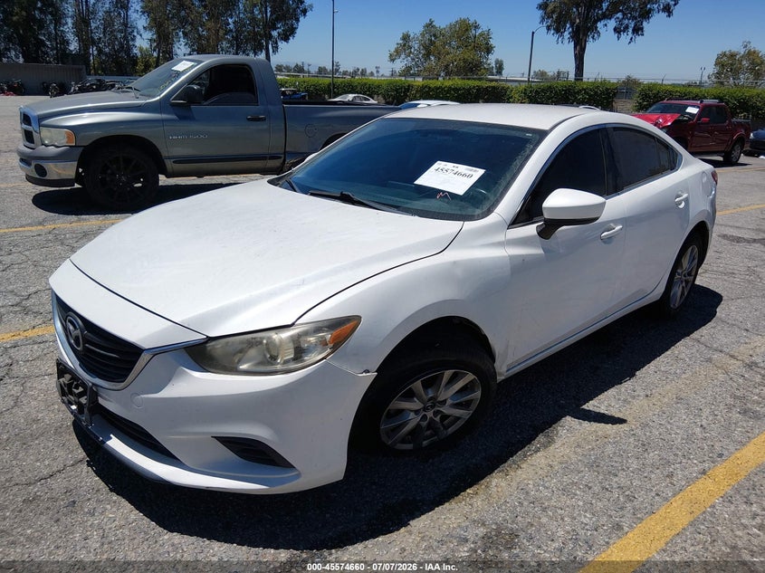 2017 Mazda 6 VIN JM1GL1U54H1139426 IAAI salvage auction — LEFT FRONT, Salvage (California), sold $500 on 2026-07-28 (photo 2)