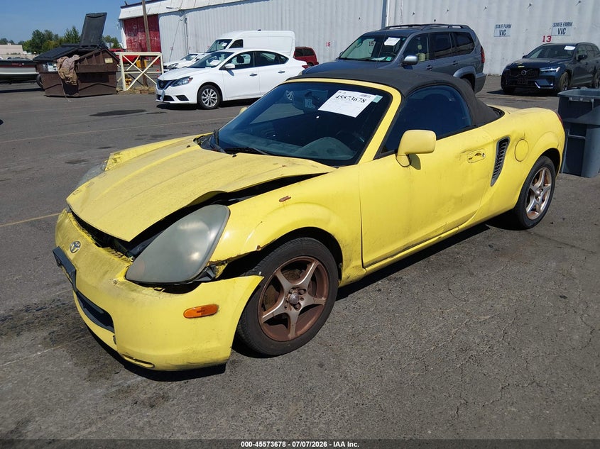 2002 Toyota Mr2 VIN JTDFR320320042888 IAAI salvage auction — NORMAL WEAR, Clear-Dealer Only (Oregon), sold $1,450 on 2026-07-30 (photo 2)