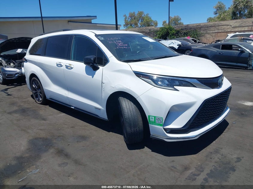 2021 Toyota Sienna VIN 5TDDRKEC9MS001799 IAAI salvage auction — THEFT, Wait Title, sold $12,975 on 2026-07-31 (photo 1)