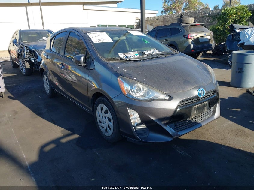 2016 Toyota Prius c VIN JTDKDTB32G1136513 IAAI salvage auction — REAR END, Salvage Certificate (California), sold $4,050 on 2026-07-19 (photo 1)