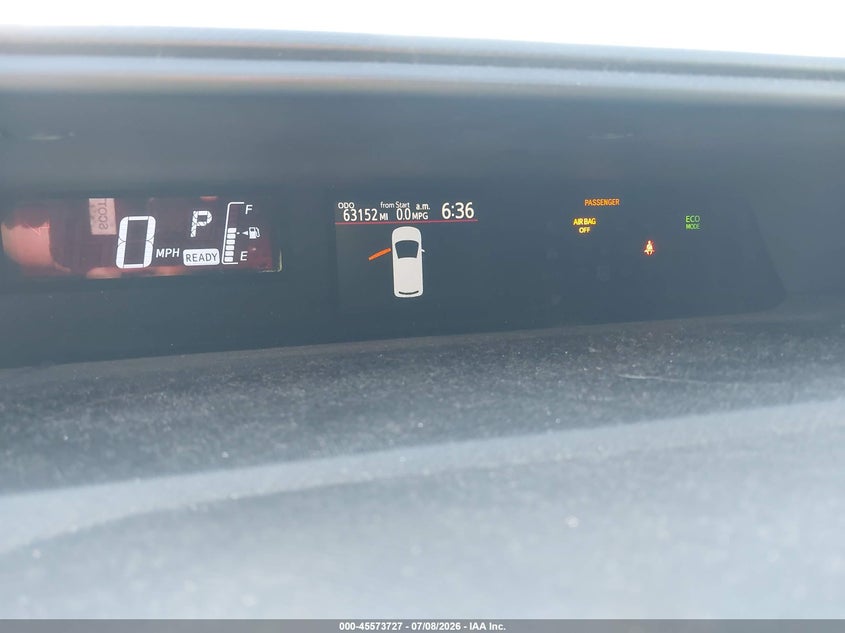 2016 Toyota Prius c VIN JTDKDTB32G1136513 IAAI salvage auction — REAR END, Salvage Certificate (California), sold $4,050 on 2026-07-19 (photo 7)