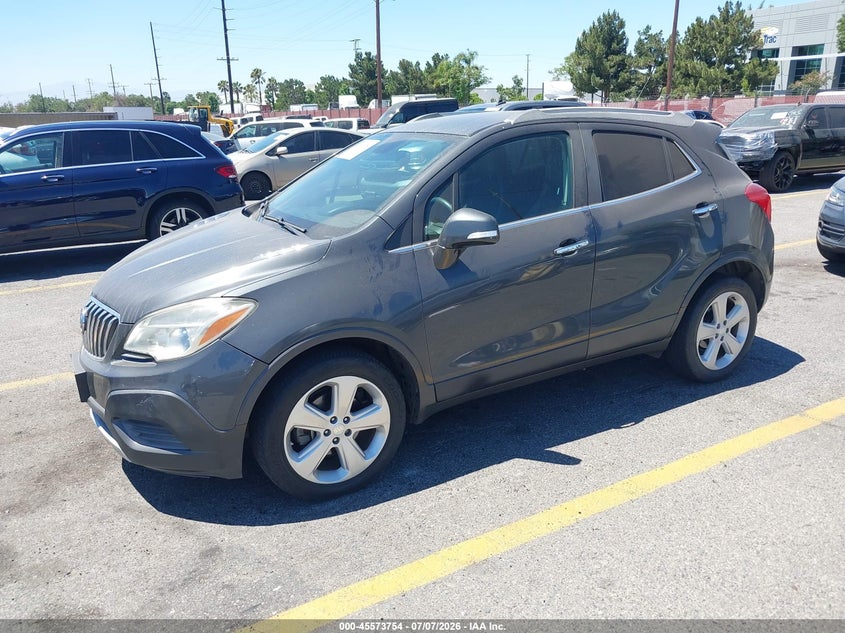 2016 Buick Encore VIN KL4CJASB7GB590639 IAAI salvage auction — NORMAL WEAR, Salvage Title - Dealer (California), sold $825 on 2026-07-28 (photo 2)