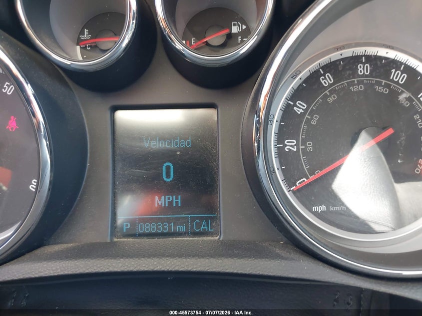 2016 Buick Encore VIN KL4CJASB7GB590639 IAAI salvage auction — NORMAL WEAR, Salvage Title - Dealer (California), sold $825 on 2026-07-28 (photo 7)