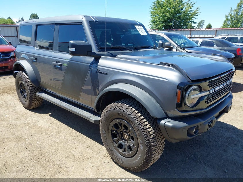 2023 Ford Bronco VIN 1FMEE5DP1PLB47072 IAAI salvage auction — REAR END, Bill Of Sale (Washington), sold $20,200 on 2026-07-21 (photo 1)