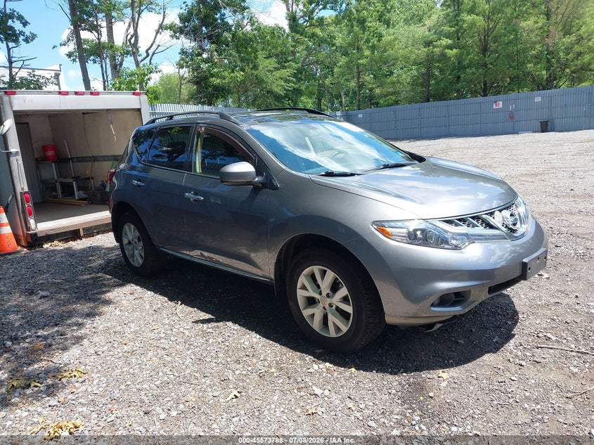2014 Nissan Murano VIN JN8AZ1MW4EW516658 IAAI salvage auction — NORMAL WEAR, Clear (New Jersey), sold $700 on 2026-07-20 (photo 1)