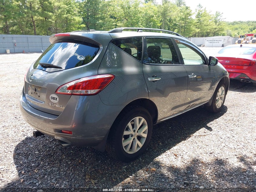 2014 Nissan Murano VIN JN8AZ1MW4EW516658 IAAI salvage auction — NORMAL WEAR, Clear (New Jersey), sold $700 on 2026-07-20 (photo 4)