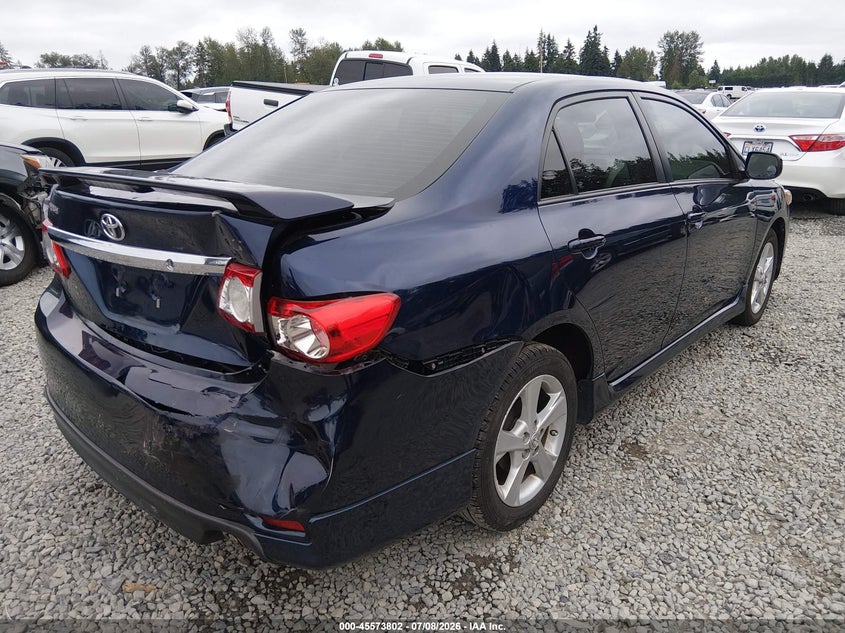 2013 Toyota Corolla VIN 5YFBU4EE5DP117948 IAAI salvage auction — RIGHT REAR, Bill Of Sale (Washington), sold $3,250 on 2026-07-29 (photo 4)