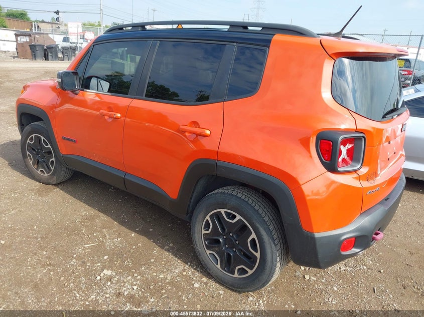 2016 Jeep Renegade VIN ZACCJBCT8GPE27555 IAAI salvage auction — RIGHT FRONT, Wait Title, sold $1,450 on 2026-08-19 (photo 3)