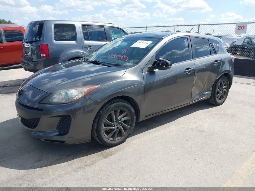 2012 Mazda 3 VIN JM1BL1L86C1657682 IAAI salvage auction — SIDE, Original (Texas), sold $1,450 on 2026-08-27 (photo 2)