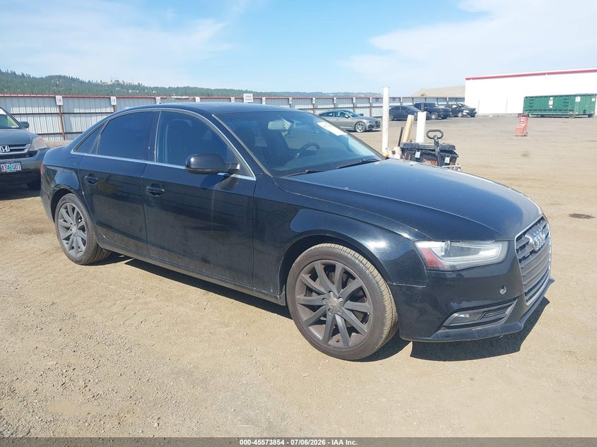 2013 Audi A4 VIN WAUFFAFL8DN050098 IAAI salvage auction — UNKNOWN, Clear (Washington), sold $1,650 on 2026-08-01 (photo 1)