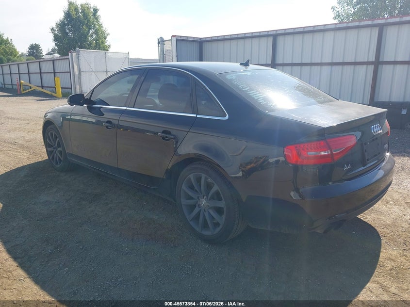 2013 Audi A4 VIN WAUFFAFL8DN050098 IAAI salvage auction — UNKNOWN, Clear (Washington), sold $1,650 on 2026-08-01 (photo 3)