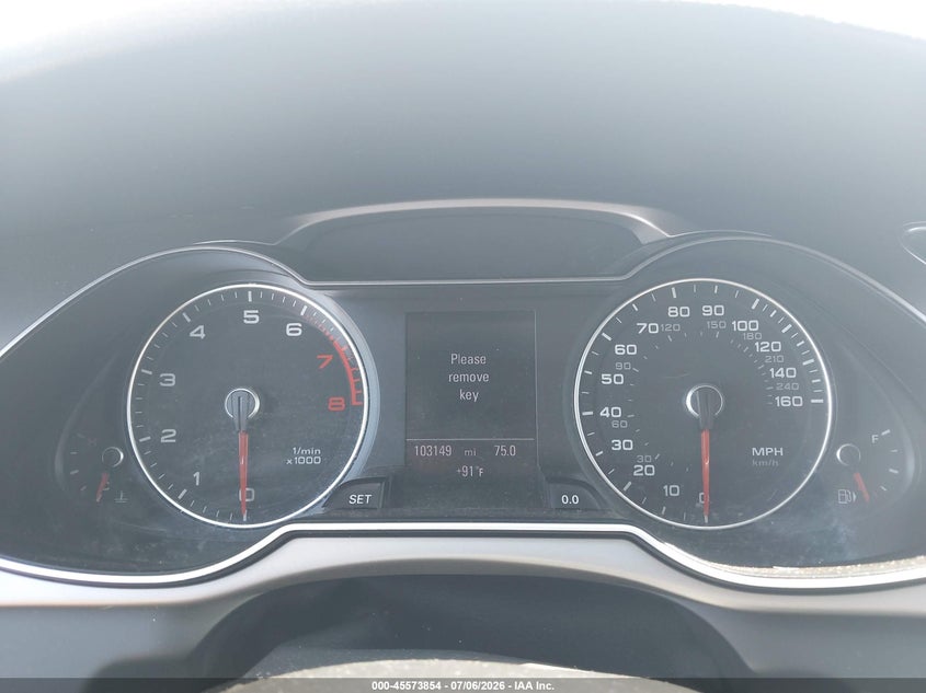 2013 Audi A4 VIN WAUFFAFL8DN050098 IAAI salvage auction — UNKNOWN, Clear (Washington), sold $1,650 on 2026-08-01 (photo 7)