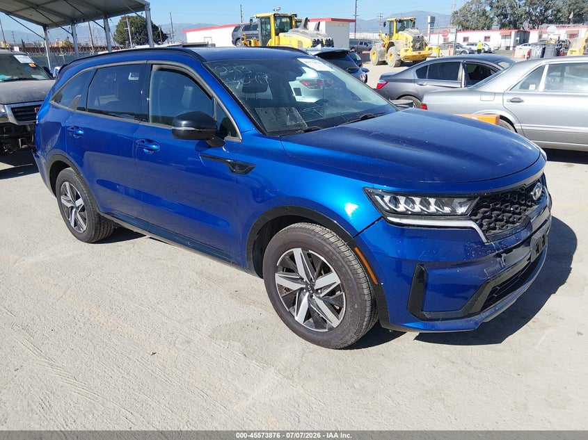 2021 Kia Sorento VIN 5XYRL4LC8MG050236 IAAI salvage auction — REAR END, Salvage Title, sold $6,200 on 2026-07-20 (photo 1)