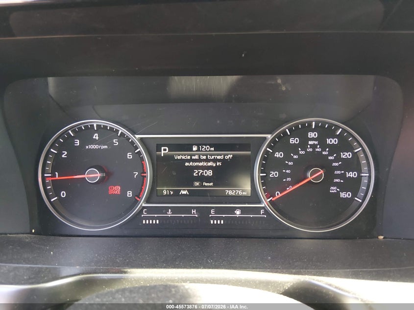 2021 Kia Sorento VIN 5XYRL4LC8MG050236 IAAI salvage auction — REAR END, Salvage Title, sold $6,200 on 2026-07-20 (photo 7)