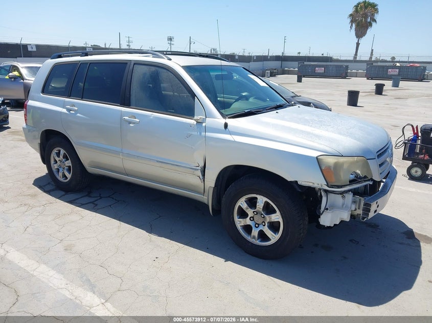 2005 Toyota Highlander VIN JTEGP21A550066320 IAAI salvage auction — NORMAL WEAR, Clear - Dealer Only (California), sold $875 on 2026-07-15 (photo 1)
