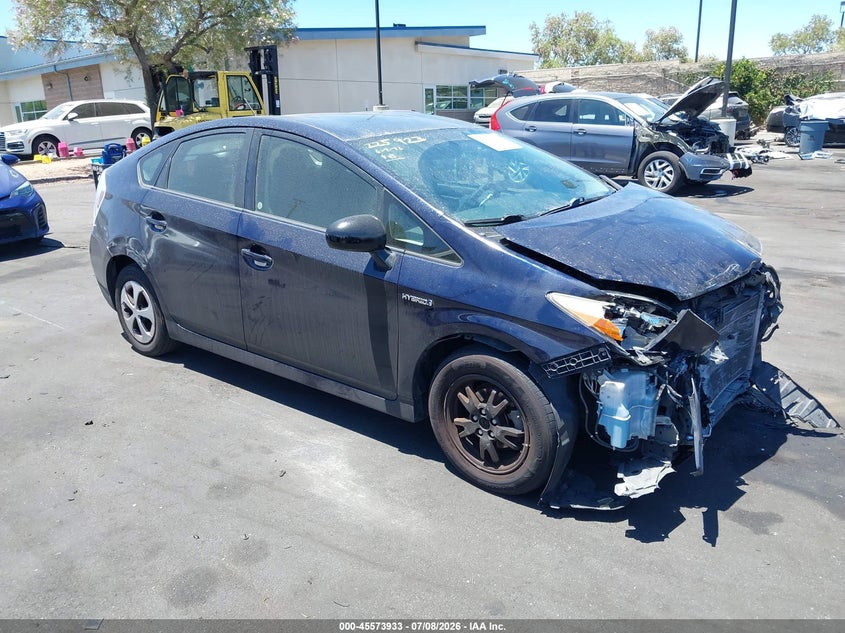 2012 Toyota Prius VIN JTDKN3DUXC1538759 IAAI salvage auction — FRONT END, Salvage Certificate (California), sold $875 on 2026-07-17 (photo 1)