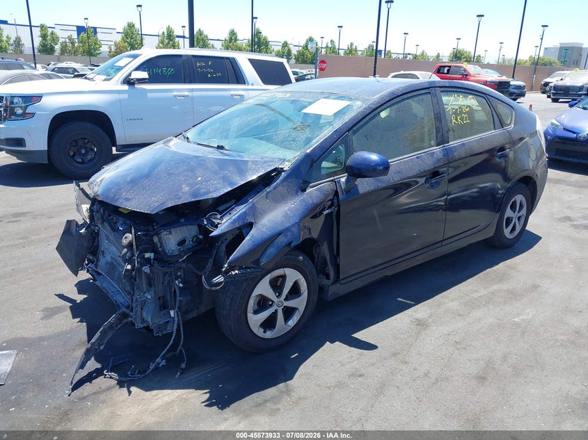 2012 Toyota Prius VIN JTDKN3DUXC1538759 IAAI salvage auction — FRONT END, Salvage Certificate (California), sold $875 on 2026-07-17 (photo 2)