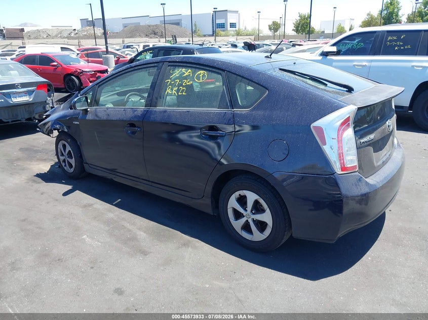 2012 Toyota Prius VIN JTDKN3DUXC1538759 IAAI salvage auction — FRONT END, Salvage Certificate (California), sold $875 on 2026-07-17 (photo 3)