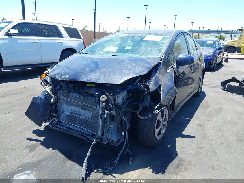 2012 Toyota Prius VIN JTDKN3DUXC1538759 IAAI salvage auction — FRONT END, Salvage Certificate (California), sold $875 on 2026-07-17 (photo 6)
