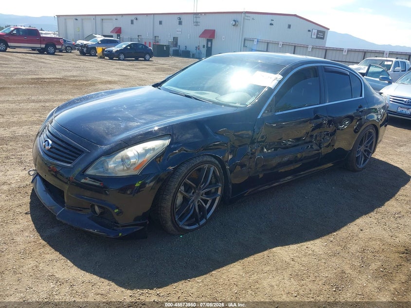 2012 Infiniti G VIN JN1CV6AP1CM620661 IAAI salvage auction — LEFT SIDE, Salvage Title, sold $1,350 on 2026-07-28 (photo 2)