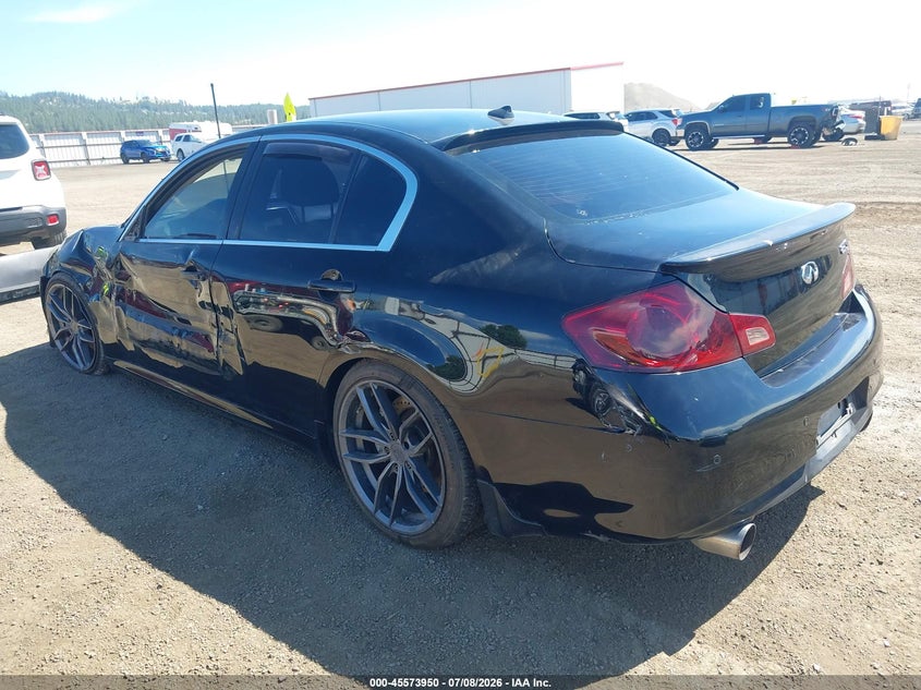 2012 Infiniti G VIN JN1CV6AP1CM620661 IAAI salvage auction — LEFT SIDE, Salvage Title, sold $1,350 on 2026-07-28 (photo 3)