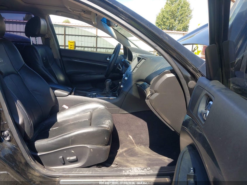 2012 Infiniti G VIN JN1CV6AP1CM620661 IAAI salvage auction — LEFT SIDE, Salvage Title, sold $1,350 on 2026-07-28 (photo 5)