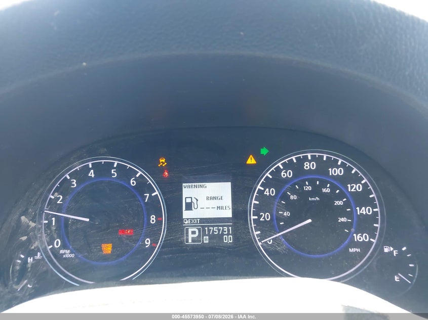 2012 Infiniti G VIN JN1CV6AP1CM620661 IAAI salvage auction — LEFT SIDE, Salvage Title, sold $1,350 on 2026-07-28 (photo 7)