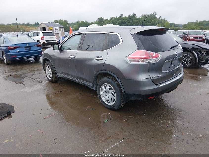 2015 Nissan Rogue VIN KNMAT2MV8FP572284 IAAI salvage auction — NORMAL WEAR, Clear (Massachusetts), sold $1,000 on 2026-07-22 (photo 3)