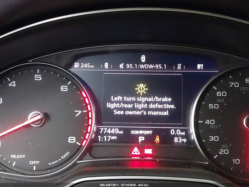 2017 Audi Q7 VIN WA1AAAF74HD011108 IAAI salvage auction — REAR END, Salvage (Arizona), sold $2,950 on 2026-07-28 (photo 7)
